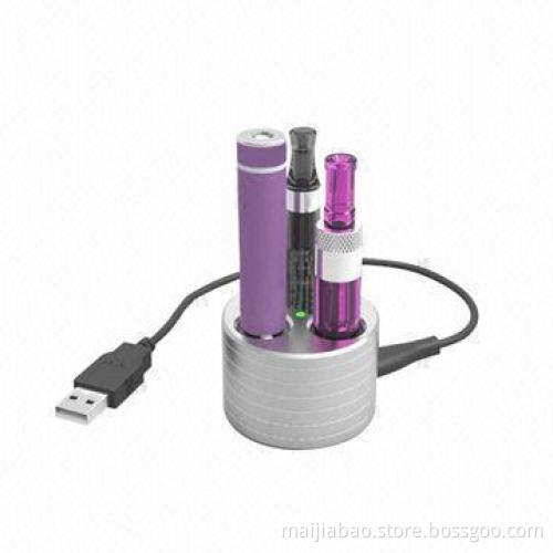 Electronic Cigarette Charger with eGo Tray, 50mm Diameter and 34mm Length USB Charger
